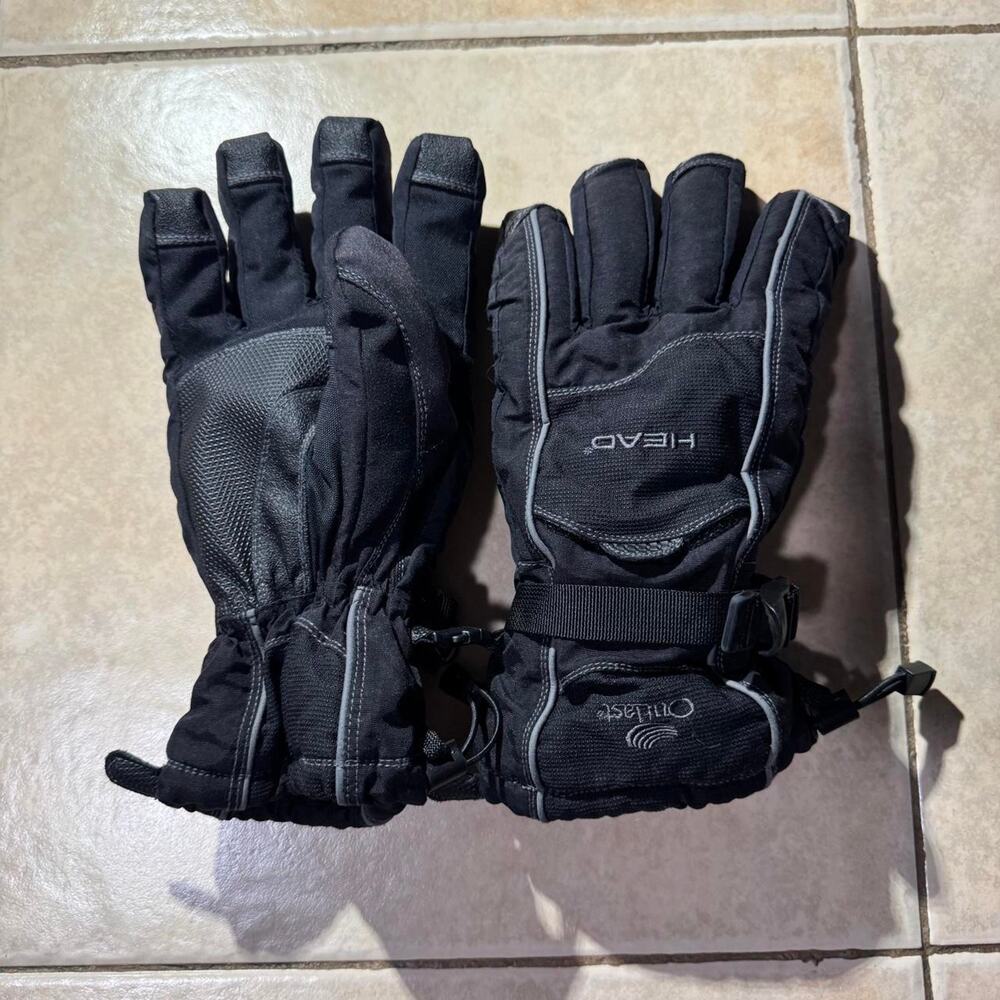Head black ski gloves